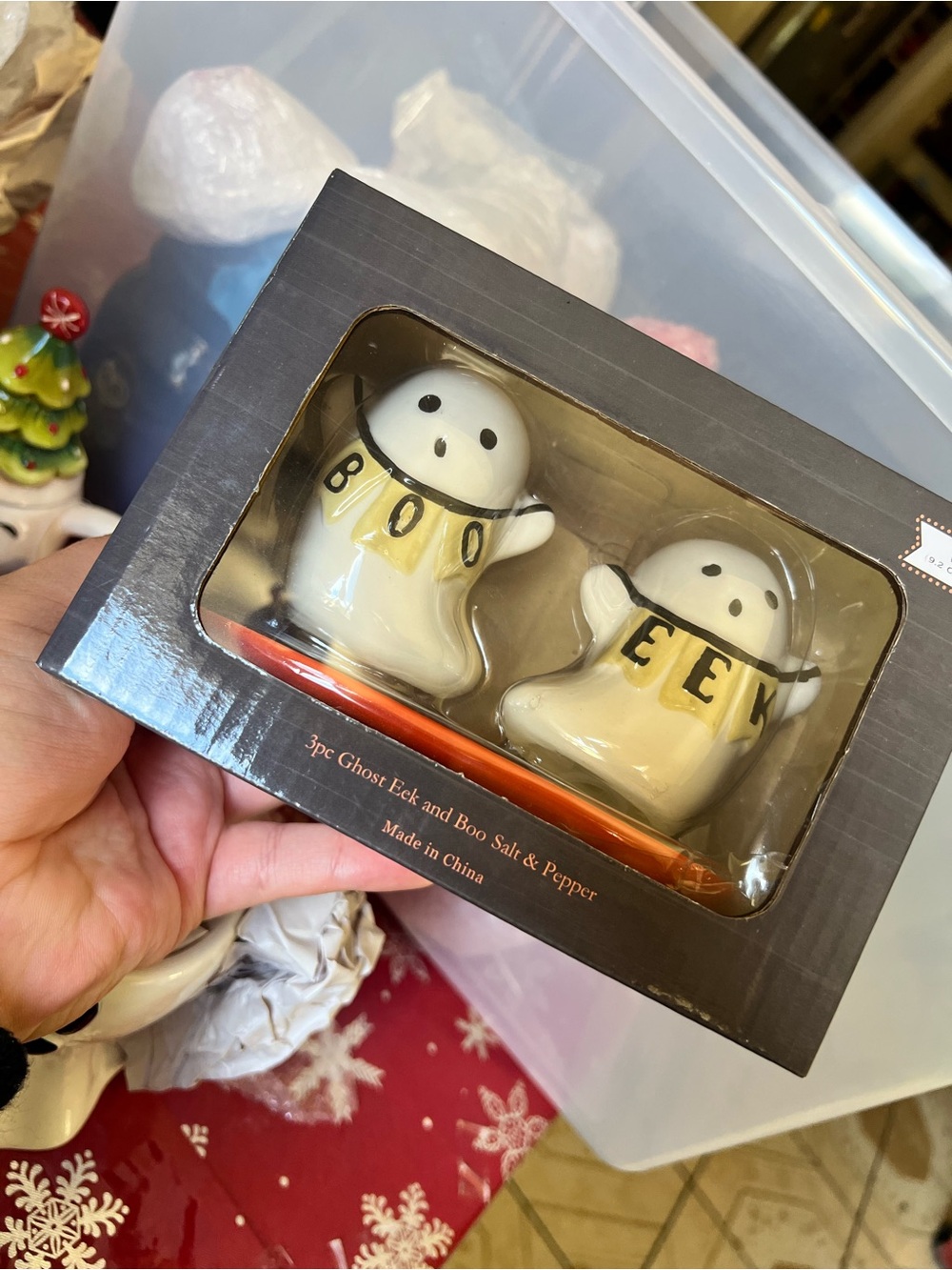 GHOST SALT AND PEPPER SHAKERS